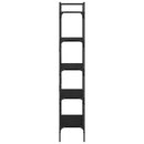 Bogreol Sort eg 56 x 32 x 174 cm Konstrueret træ