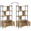 Bogreol 76,5 x 30 x 154,5 cm Konstrueret træ