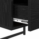Natskab 2 pcs Sort eg 35 x 30 x 51 cm Konstrueret træ