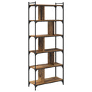 Bogreol Gammelt træ 76 x 32 x 192 cm Konstrueret træ