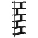 Bogreol Sort eg 76 x 32 x 192 cm Konstrueret træ