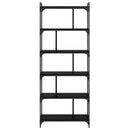 Bogreol Sort eg 76 x 32 x 192 cm Konstrueret træ