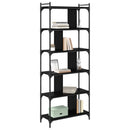 Bogreol Sort eg 76 x 32 x 192 cm Konstrueret træ