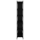 Bogreol Sort eg 76 x 32 x 192 cm Konstrueret træ