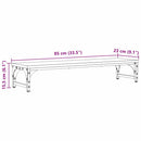 Monitor Stativ Sort eg 85 x 23 x 15,5 cm Konstrueret træ