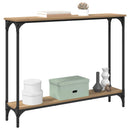 Konsolbord Artisan Egetræ 100 x 22,5 x 75 cm Konstrueret træ