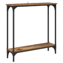 Konsolbord Gammelt træ 75 x 22,5 x 75 cm Konstrueret træ