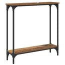 Konsolbord Gammelt træ 75 x 22,5 x 75 cm Konstrueret træ