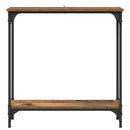 Konsolbord Gammelt træ 75 x 22,5 x 75 cm Konstrueret træ