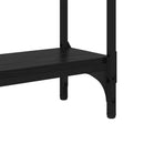 Konsolbord Sort eg 75 x 22,5 x 75 cm Konstrueret træ