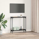 Konsolbord Sort eg 75 x 22,5 x 75 cm Konstrueret træ