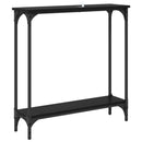 Konsolbord Sort eg 75 x 22,5 x 75 cm Konstrueret træ
