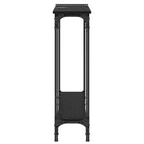Konsolbord Sort eg 75 x 22,5 x 75 cm Konstrueret træ