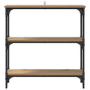 Konsolbord Artisan Egetræ 75 x 22,5 x 75 cm Konstrueret træ