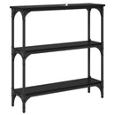 Konsolbord Sort eg 75 x 22,5 x 75 cm Konstrueret træ