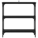 Konsolbord Sort eg 75 x 22,5 x 75 cm Konstrueret træ