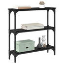 Konsolbord Sort eg 75 x 22,5 x 75 cm Konstrueret træ