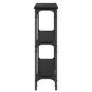 Konsolbord Sort eg 75 x 22,5 x 75 cm Konstrueret træ