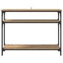 Konsolbord Artisan Egetræ 100 x 29 x 75 cm Konstrueret træ