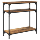 Konsolbord Gammelt træ 75 x 29 x 75 cm Konstrueret træ
