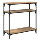 Konsolbord Artisan Egetræ 75 x 29 x 75 cm Konstrueret træ
