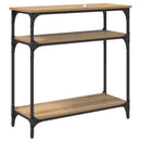 Konsolbord Artisan Egetræ 75 x 29 x 75 cm Konstrueret træ