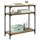 Konsolbord Artisan Egetræ 75 x 29 x 75 cm Konstrueret træ