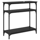 Konsolbord Sort eg 75 x 29 x 75 cm Konstrueret træ