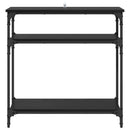 Konsolbord Sort eg 75 x 29 x 75 cm Konstrueret træ