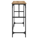 Konsolbord Artisan Egetræ 100 x 32 x 75 cm Konstrueret træ