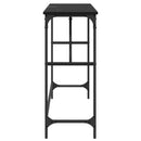 Konsolbord Sort eg 100 x 32 x 75 cm Konstrueret træ