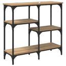 Konsolbord Artisan Egetræ 80 x 29 x 75 cm Konstrueret træ