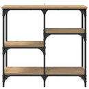Konsolbord Artisan Egetræ 80 x 29 x 75 cm Konstrueret træ
