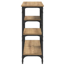 Konsolbord Artisan Egetræ 80 x 29 x 75 cm Konstrueret træ