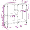 Konsolbord Artisan Egetræ 80 x 29 x 75 cm Konstrueret træ