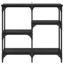 Konsolbord Sort eg 80 x 29 x 75 cm Konstrueret træ