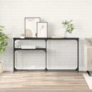 Konsolbord Sort eg 146 x 22.5 x 75 cm Konstrueret træ