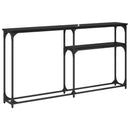 Konsolbord Sort eg 146 x 22.5 x 75 cm Konstrueret træ