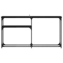 Konsolbord Sort eg 146 x 22.5 x 75 cm Konstrueret træ