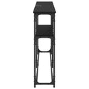 Konsolbord Sort eg 146 x 22.5 x 75 cm Konstrueret træ
