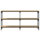 Konsolbord Artisan Egetræ 150 x 29 x 75 cm Samlet træ og metal