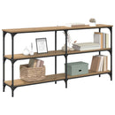 Konsolbord Artisan Egetræ 150 x 29 x 75 cm Samlet træ og metal
