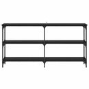 Konsolbord Sort eg 150 x 29 x 75 cm Samlet træ og metal