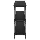 Konsolbord Sort eg 150 x 29 x 75 cm Samlet træ og metal