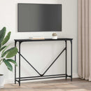 Konsolbord Sort eg 102 x 23 x 75 cm Konstrueret træ