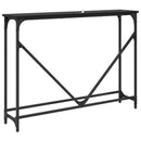 Konsolbord Sort eg 102 x 23 x 75 cm Konstrueret træ