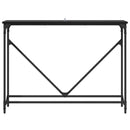 Konsolbord Sort eg 102 x 23 x 75 cm Konstrueret træ