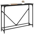 Konsolbord Sort eg 102 x 23 x 75 cm Konstrueret træ