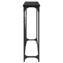 Konsolbord Sort eg 102 x 23 x 75 cm Konstrueret træ
