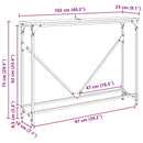 Konsolbord Sort eg 102 x 23 x 75 cm Konstrueret træ